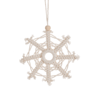 Macrame Snowflake Ornament