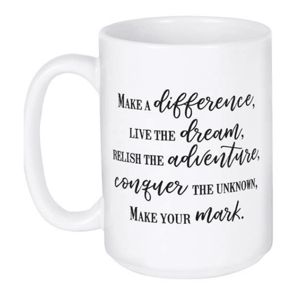 Make A Difference - Graduation Mug - Lady of the Lake