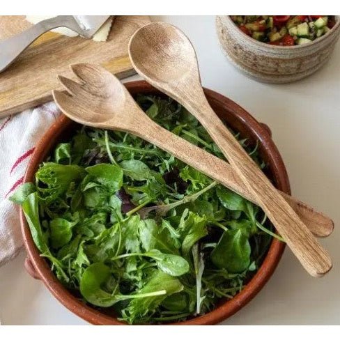 Mango Wood Salad Server Set - Lady of the Lake