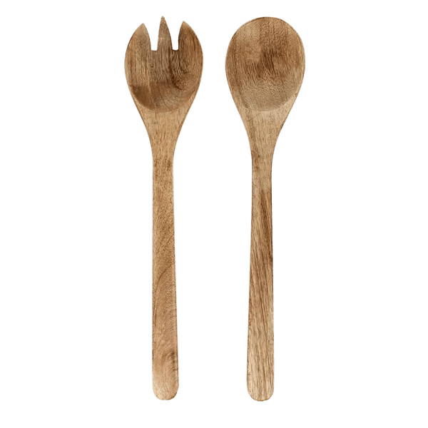 Mango Wood Salad Server Set - Lady of the Lake