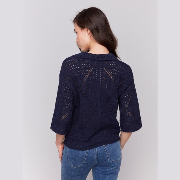 Mara Pointelle Sweater - Lady of the Lake