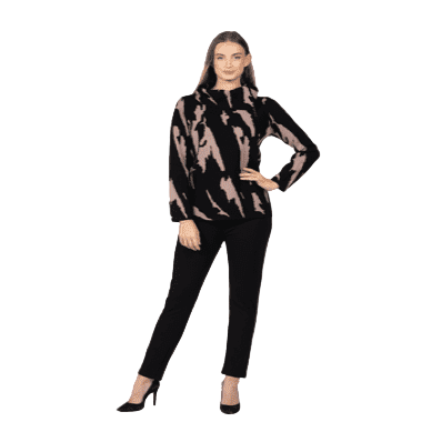 Martina Sweater With Zip Neck - Lady of the Lake