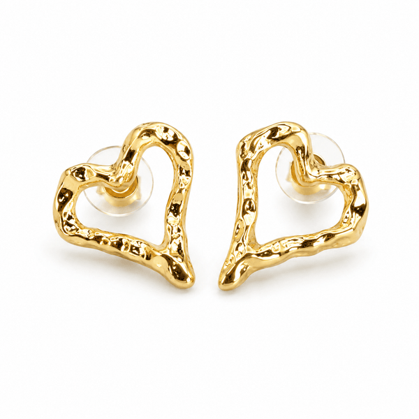 Matte Heart Stud Earrings - Lady of the Lake