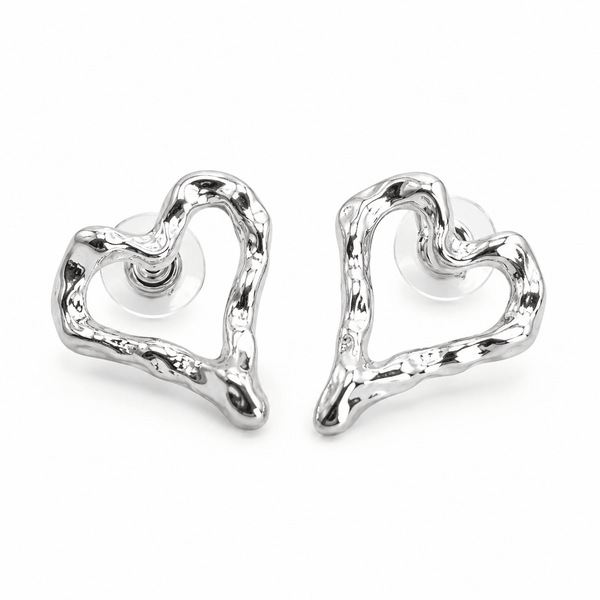 Matte Heart Stud Earrings - Lady of the Lake