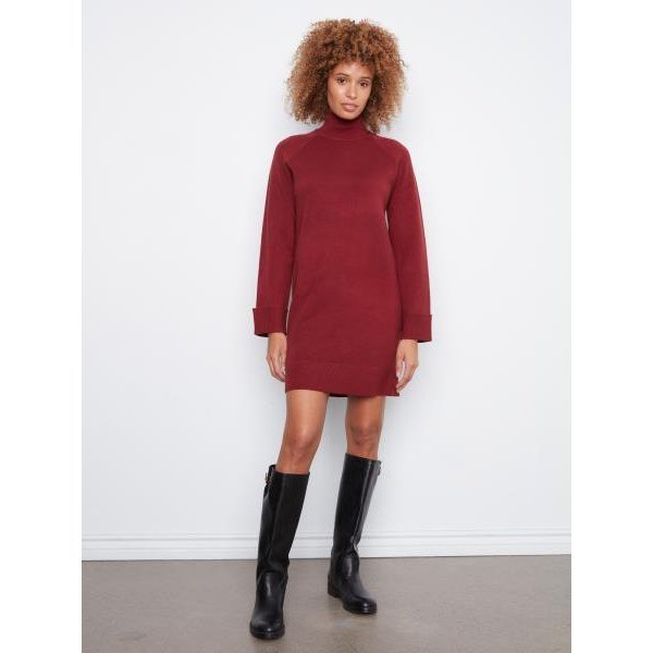 Maud Mock Neck Sweater Dress - Lady of the Lake
