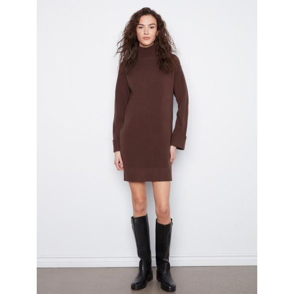 Maud Mock Neck Sweater Dress - Lady of the Lake