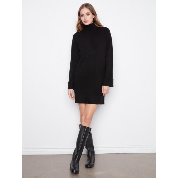 Maud Mock Neck Sweater Dress - Lady of the Lake