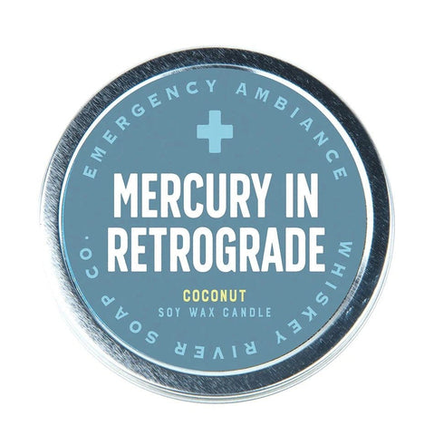 Mercury In Retrograde - Emergency Ambiance Travel Tin Candle