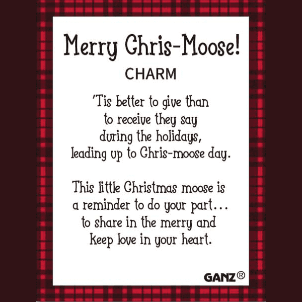 Merry Chris-Moose Charm