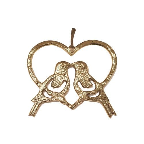 Metal Love Birds Ornament