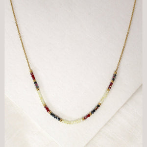 Mid Length Necklace With Delicate Beads