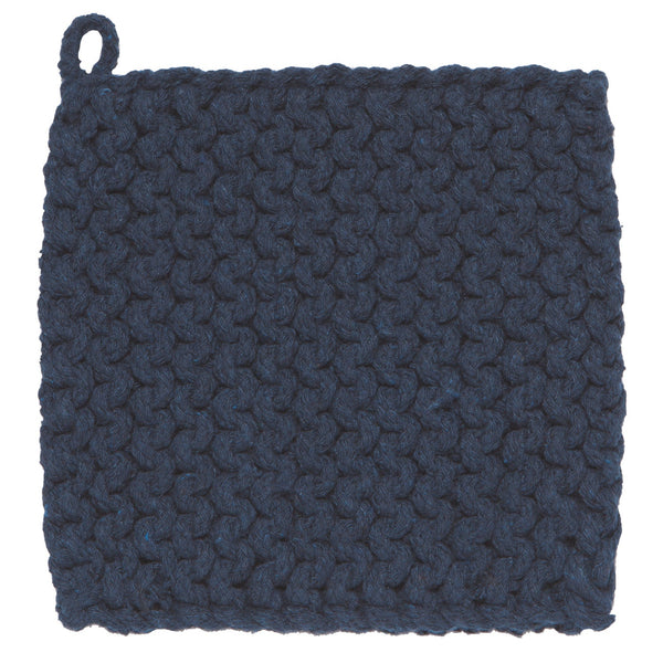 Midnight Blue Knit Potholder - Lady of the Lake