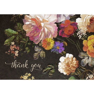 Midnight Floral - Notecard Set - Thank You