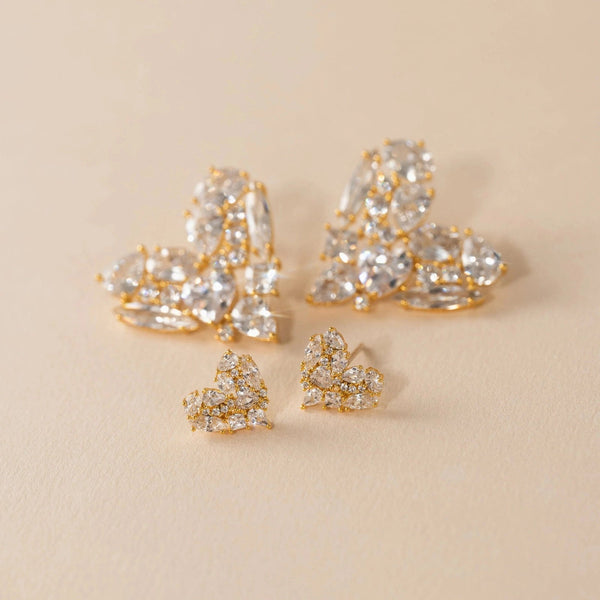Mini Debut Heart Stud Earrings - Lady of the Lake