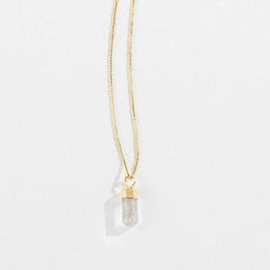 Mini Pendulum Necklace - Clear Quartz - Lady of the Lake