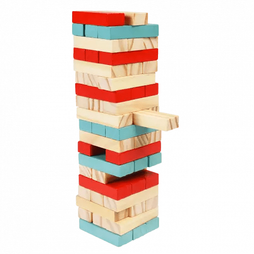 Mini Wooden Topple Tower Game