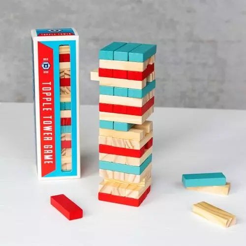 Mini Wooden Topple Tower Game