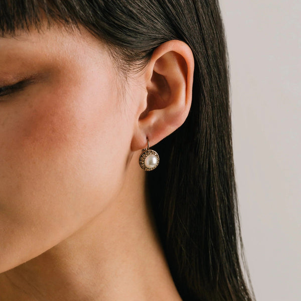 Mirel Pearl Clip Earrings - Lady of the Lake