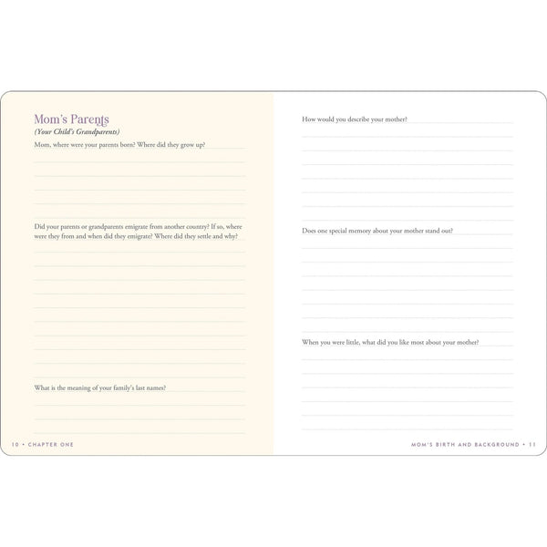 Mom's Story - Keepsake Guided Journal - Lady of the Lake