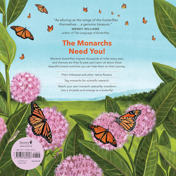 Monarch Butterflies - Hardcover Book - Lady of the Lake