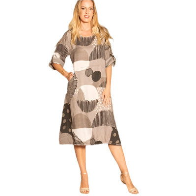 Monica Circle Print Dress - Lady of the Lake