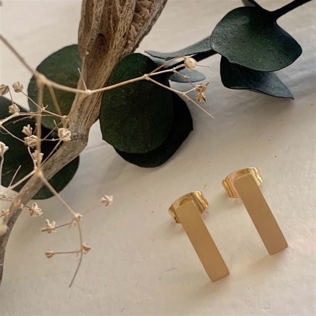 Monolith Minimalistic Stud Earrings - Lady of the Lake
