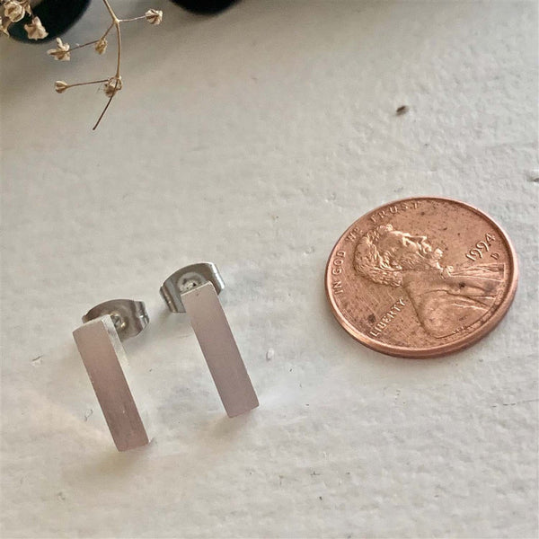 Monolith Minimalistic Stud Earrings - Lady of the Lake