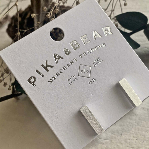 Monolith Minimalistic Stud Earrings - Lady of the Lake