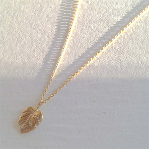 Monstera Leaf Charm Necklace - Lady of the Lake
