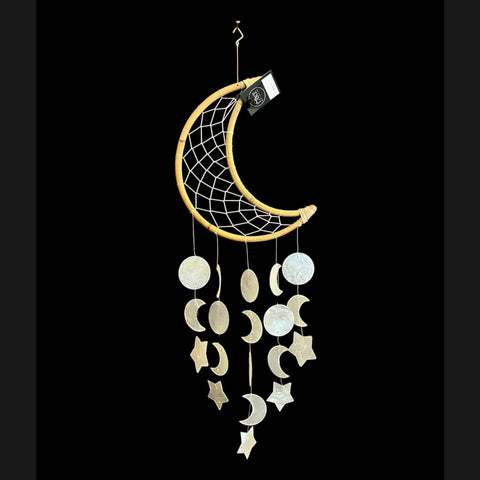 Moon & Star Dream Catcher Wind Chime