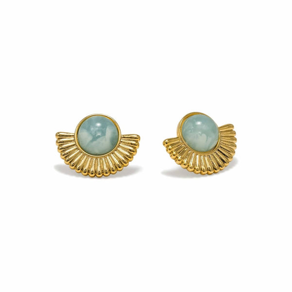 Moonpetal Stud Earrings - Lady of the Lake