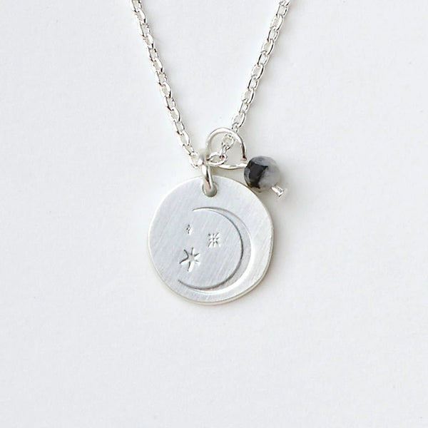 Moonstone - Stone Of Balance - Stone Intention Charm Necklace