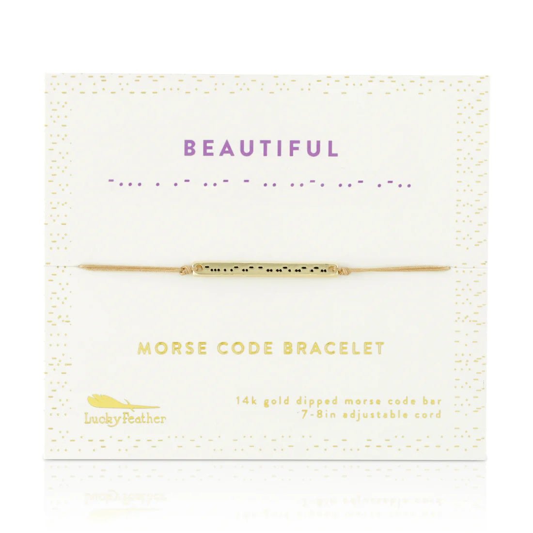 Morse Code Bar Bracelet - Beautiful - Lady of the Lake