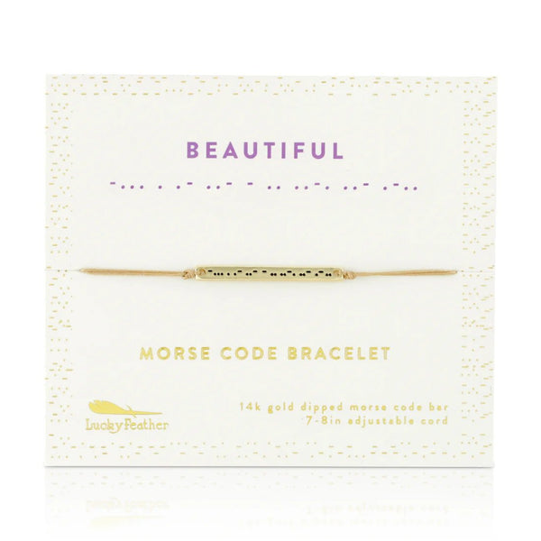 Morse Code Bar Bracelet - Beautiful - Lady of the Lake