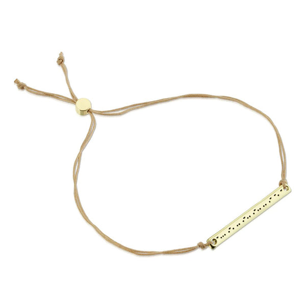 Morse Code Bar Bracelet - Brilliant - Lady of the Lake