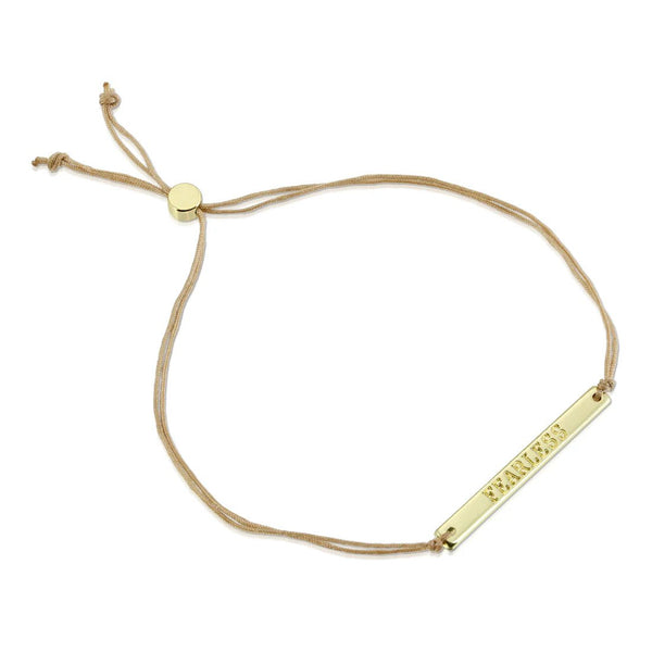 Morse Code Bar Bracelet - Fearless - Lady of the Lake