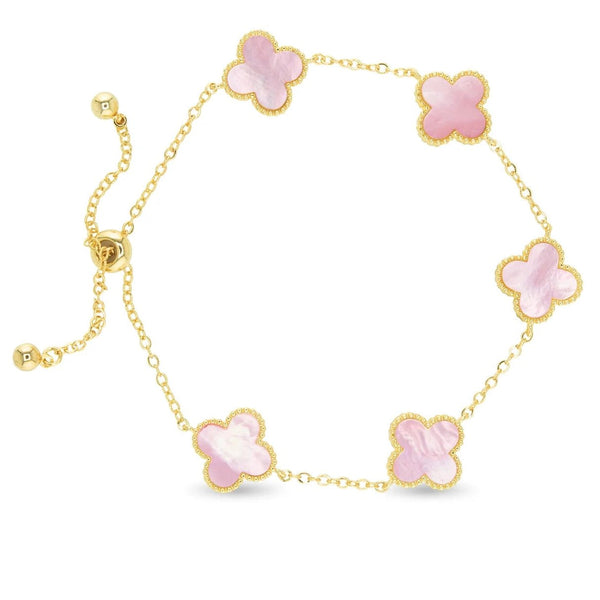 Mother Of Pearl Clover Bracelet - Lady of the Lake