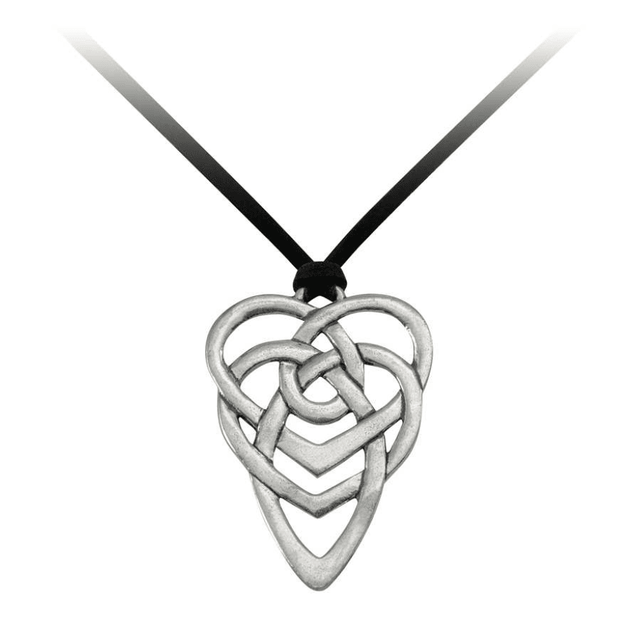 Motherhood Pendant Necklace On Suede Cord - Lady of the Lake