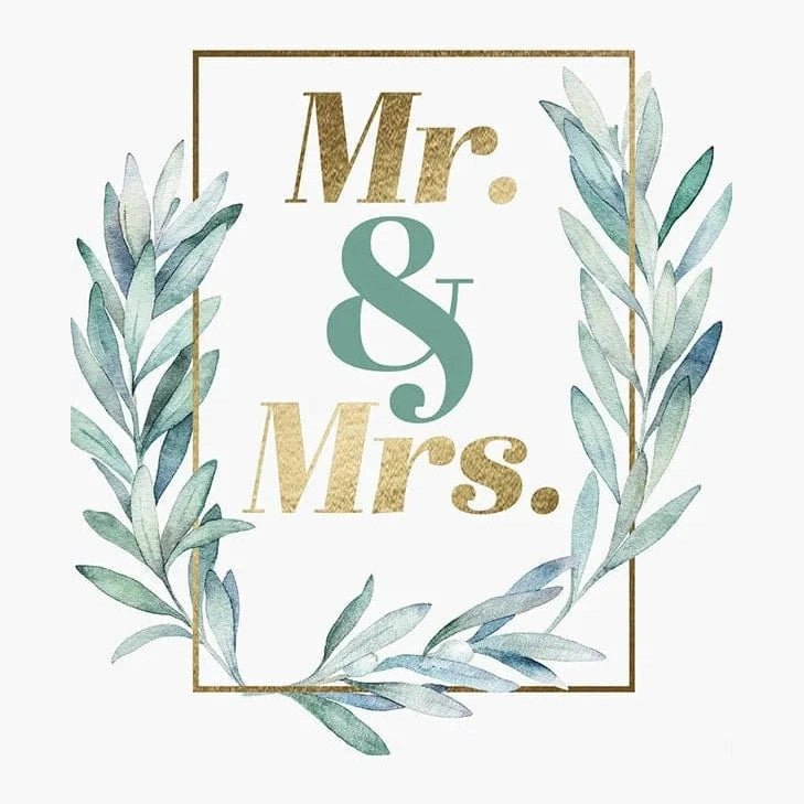 Mr. & Mrs. - Greeting Card - Wedding