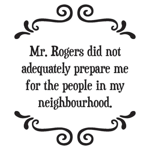 Mr Rogers - Witty Coaster - Lady of the Lake