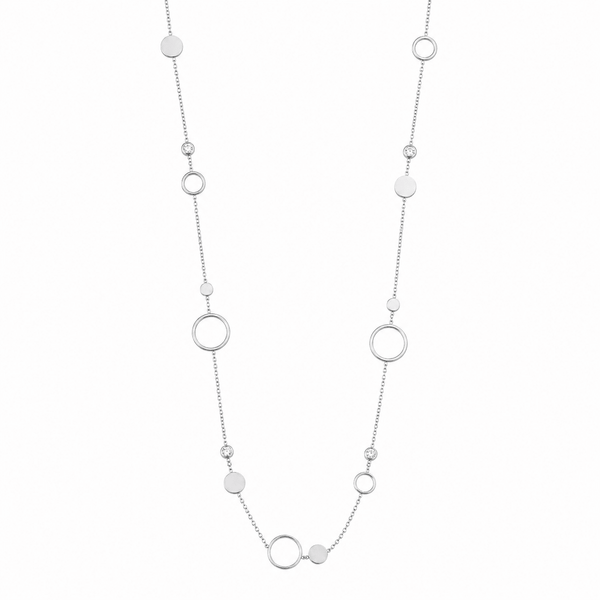 Multi Circle Long Necklace