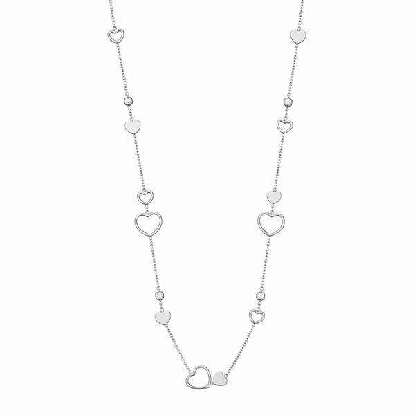 Multi Heart Long Necklace