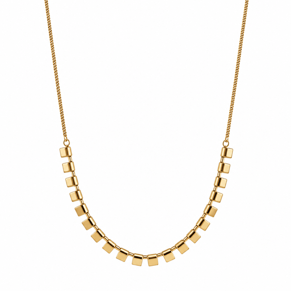 Multi Square Drop Necklace