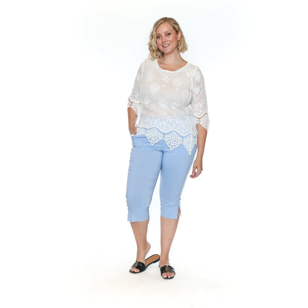 Murphy Blouse With Lace Trim - Lady of the Lake
