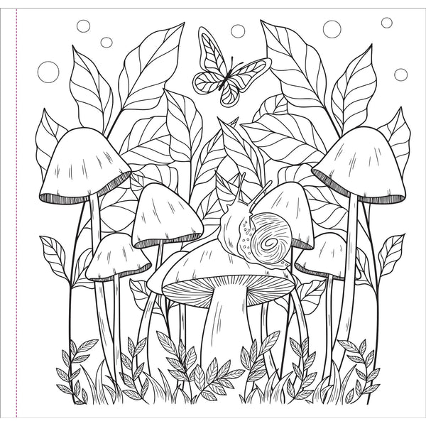Mushrooms Artist's Colouring Book - Lady of the Lake