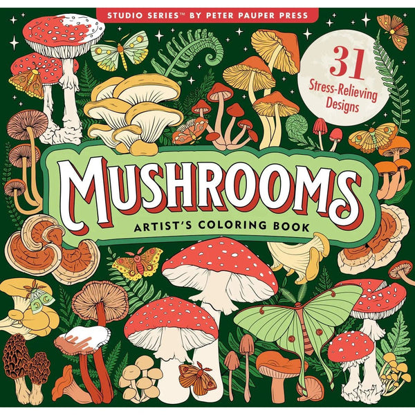 Mushrooms Artist's Colouring Book - Lady of the Lake