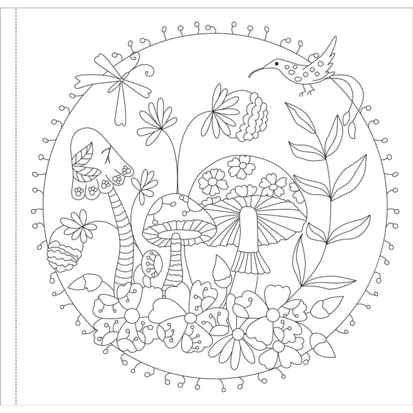 Mushrooms Artist's Colouring Book - Lady of the Lake