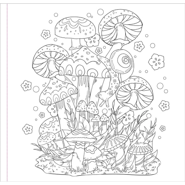 Mushrooms Artist's Colouring Book - Lady of the Lake