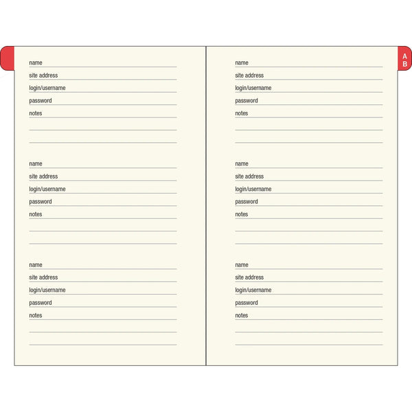 Mushrooms Internet Address & Password Book - Lady of the Lake