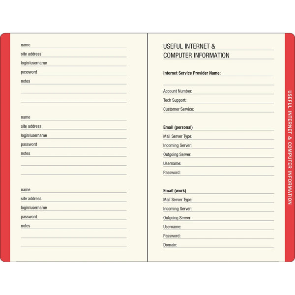 Mushrooms Internet Address & Password Book - Lady of the Lake